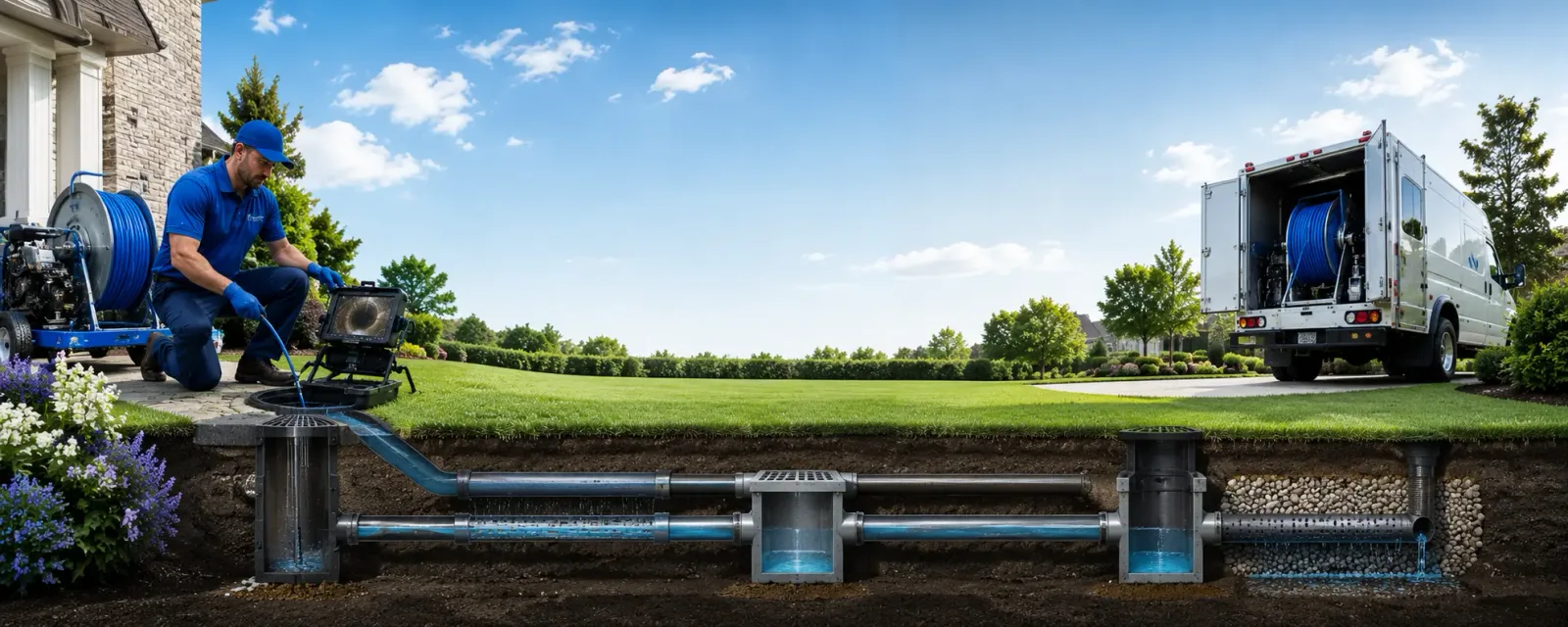 Outdoor drain cleaning information for Chicago Ridge, IL